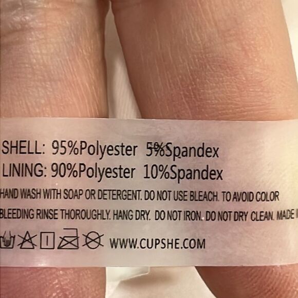 NWOT Cupshe Yellow White One Piece Swimsuit.  Size M medium 8/10 - Picture 12 of 13